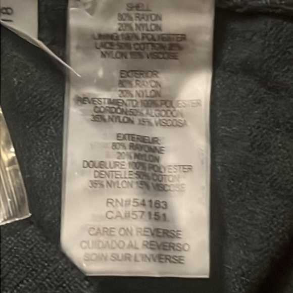 NWT Karl Lagerfeld deep green lace overlay sweater with metal button accents - Picture 12 of 12